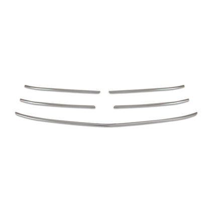 OMAC USA Front Bumper Grill Trim for Van – Fits 2021–2024 Mercedes Metris – Stainless Steel Chrome Molding, Silver 5-Pc