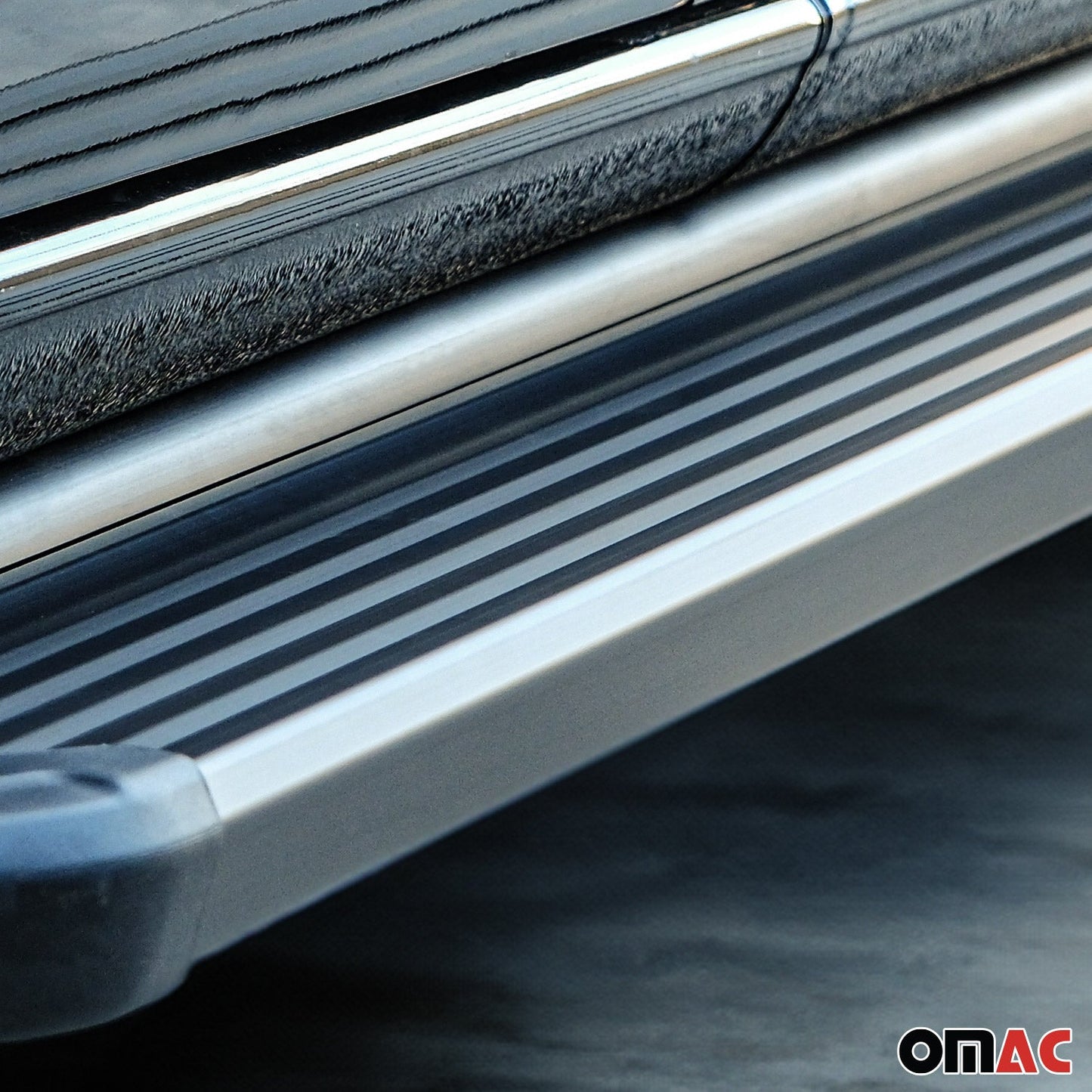 Omac USA Aluminum Running Boards, Side Steps for SUV – Fits with 2016-2020 Kia Sorento – Black (2 Pcs)