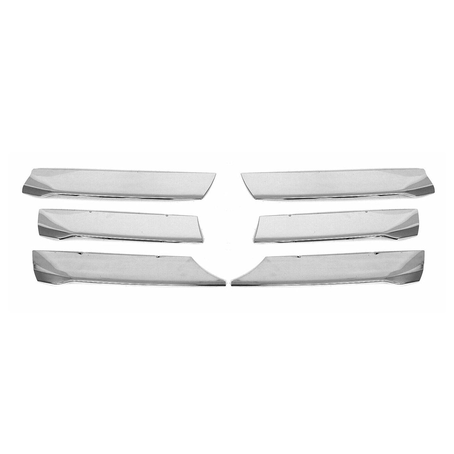 OMAC USA Front Bumper Grill Trim for Vans – Fits 2019–2025 Mercedes Sprinter W907/910 - 6Pcs (Stainless Steel, Chrome)