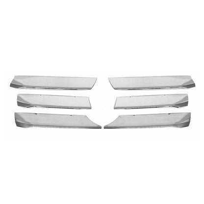 OMAC USA Front Bumper Grill Trim for Vans – Fits 2019–2025 Mercedes Sprinter W907/910 - 6Pcs (Stainless Steel, Chrome)