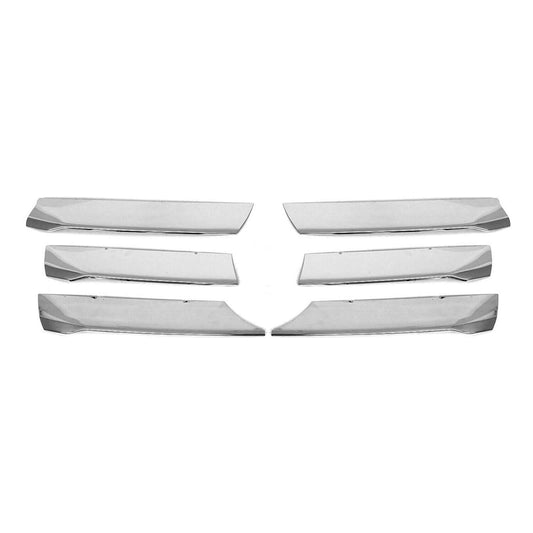 OMAC USA Front Bumper Grill Trim for Vans – Fits 2019–2025 Mercedes Sprinter W907/910 - 6Pcs (Stainless Steel, Chrome)