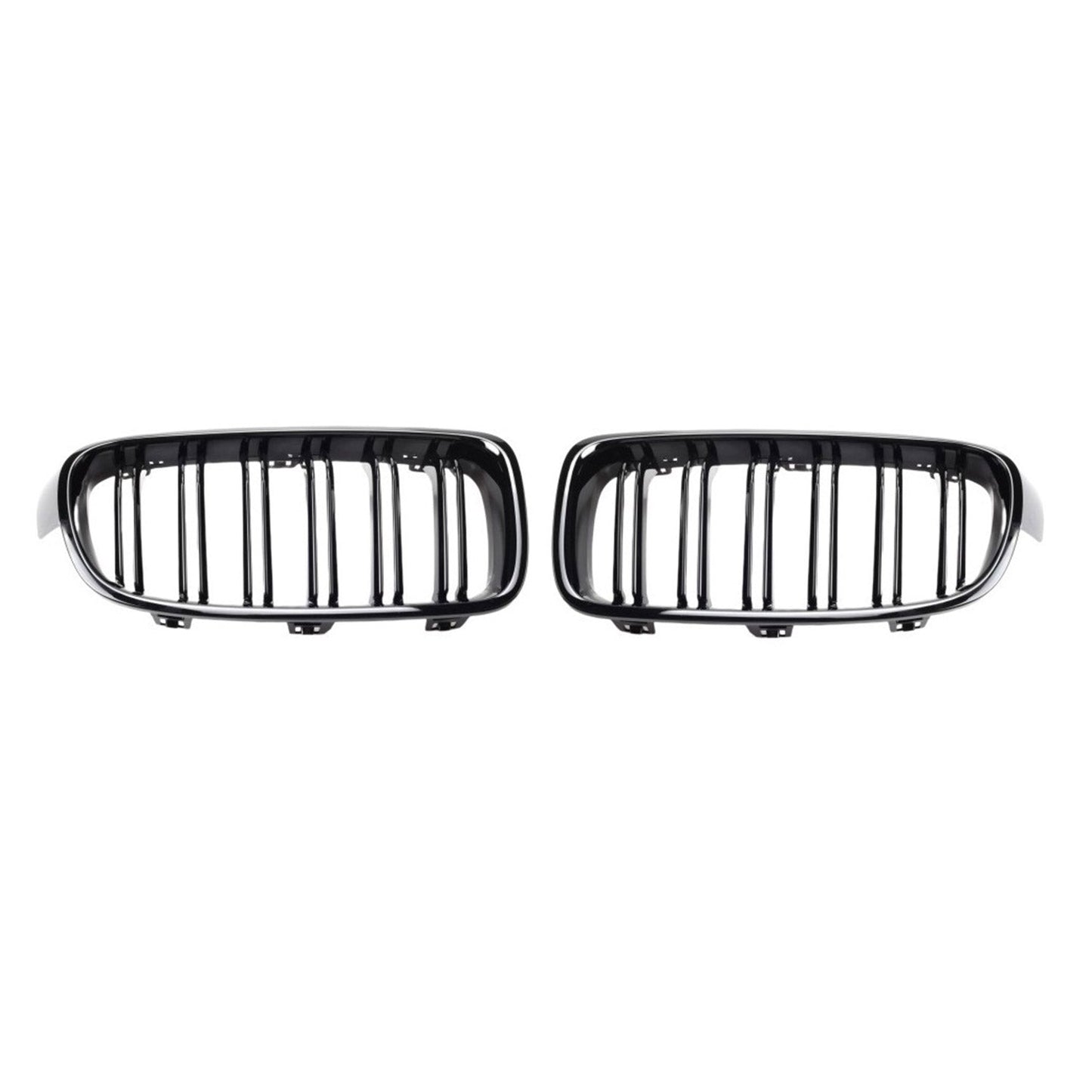 OMAC USA Front Kidney Grille – Fits 2012–2019 BMW 3 Series F30/F31 – M3 Style Gloss Black Dual Slat Replacement