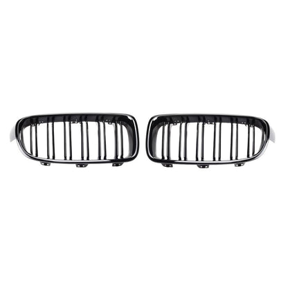 OMAC USA Front Kidney Grille – Fits 2012–2019 BMW 3 Series F30/F31 – M3 Style Gloss Black Dual Slat Replacement