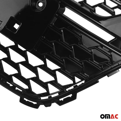 OMAC USA Front Grille Set for Sedan – Fits 2021-2022 Honda Accord FL – Chrome & Black Style Exterior Upgrade