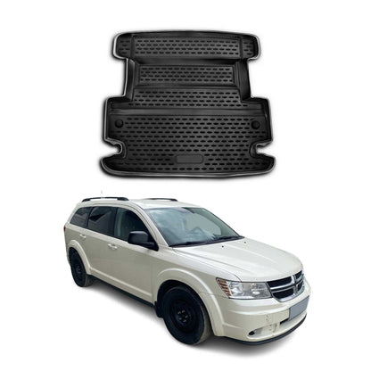 OMAC USA Cargo Liner Trunk Rubber Mat for SUV – Fits with 2009-2020 Dodge Journey – All Weather, Black (1PC)