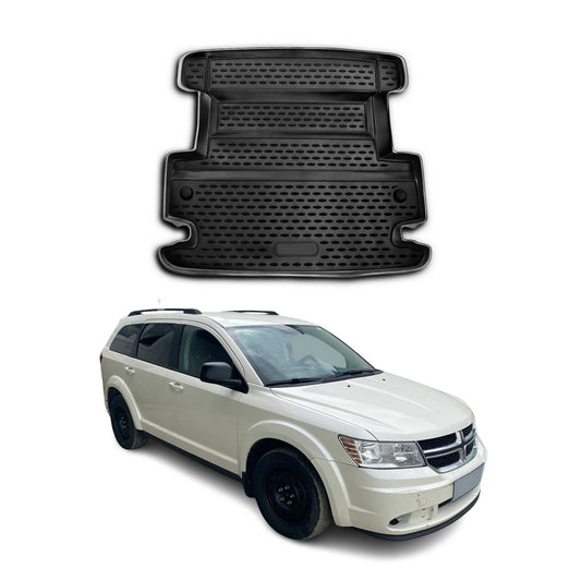 OMAC USA Cargo Liner Trunk Rubber Mat for SUV – Fits with 2009-2020 Dodge Journey – All Weather, Black (1PC)
