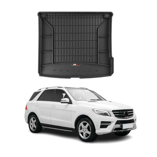 OMAC USA Premium Cargo Liner for SUV – Fits 2012-2015 Mercedes M-Class W166 – All Weather Heavy Duty TPE Rubber Trunk Mat, Black