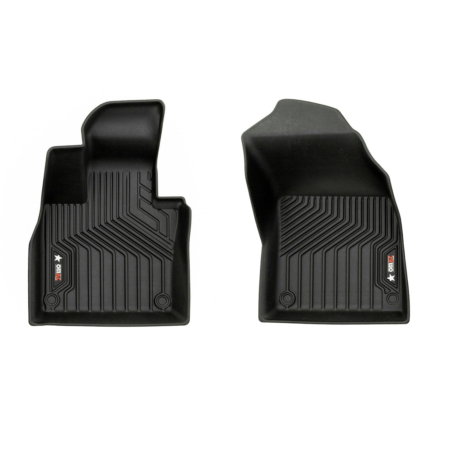 OMAC USA Premium Floor Mats Liners for SUV – Fits 2016–2025 Volvo XC90 – First Row Front All Weather Heavy Duty Black (3 Pcs)