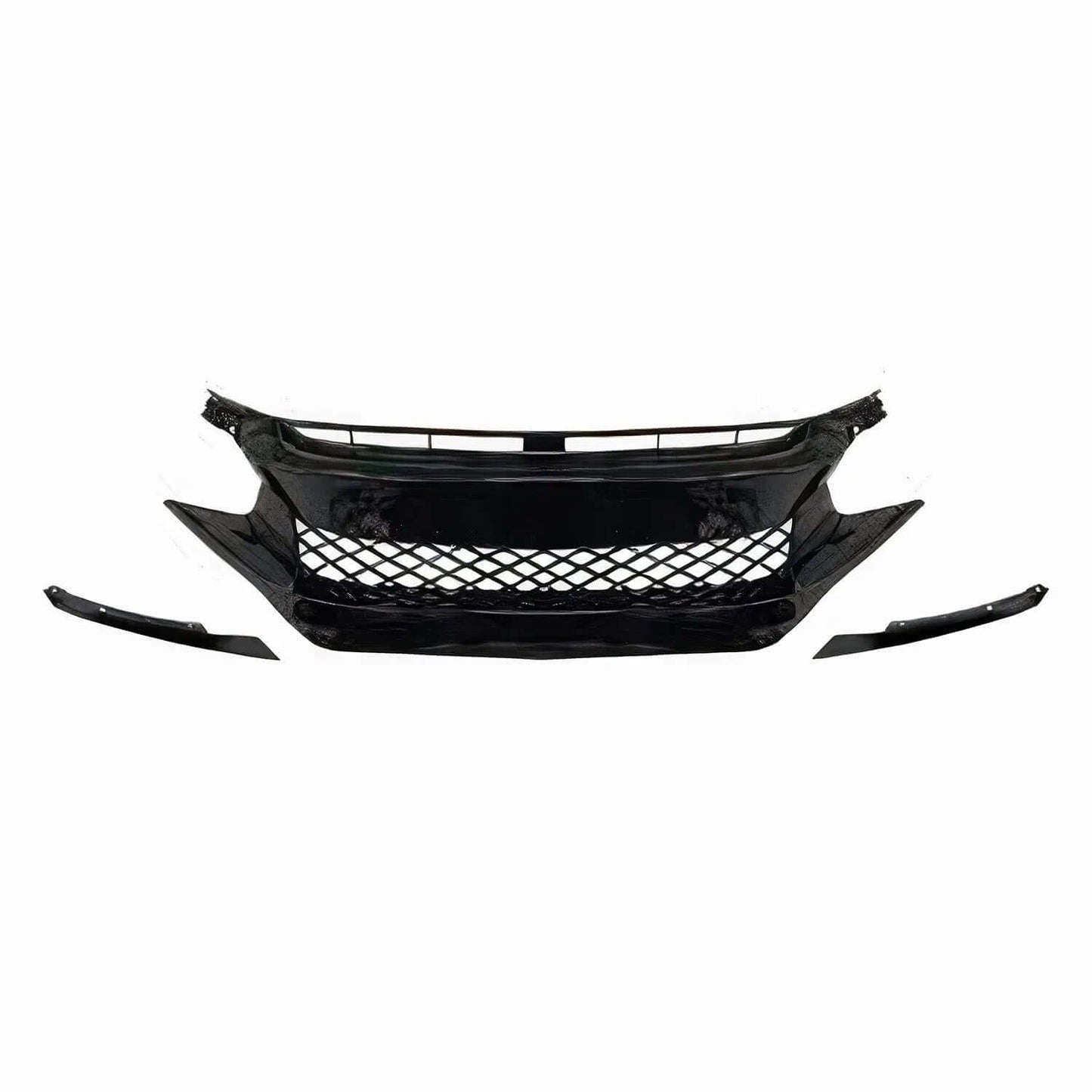 OMAC USA Front Grille Hood Type R Style for Honda Civic Sedan – Fits 2016–2021 – Honeycomb Mesh Design, Custom Fit