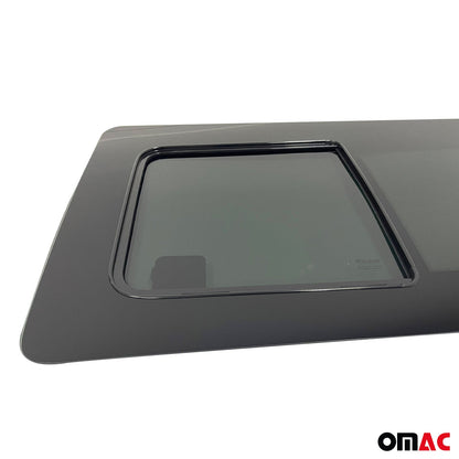 OMAC USA Window Glass Fit Kit for Vans – Fits 2016–2024 Mercedes Metris Front Left Side L2/L3 (Black, 4Pcs)