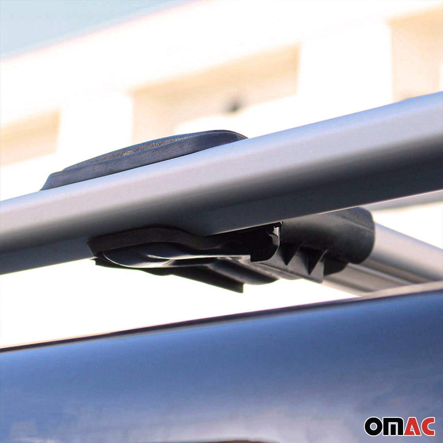Omac USA Roof Rack Cross Bars Luggage Carrier for SUV – Fits with 2015-2023 Jeep Renegade (2 Pcs, Silver, Aluminum)