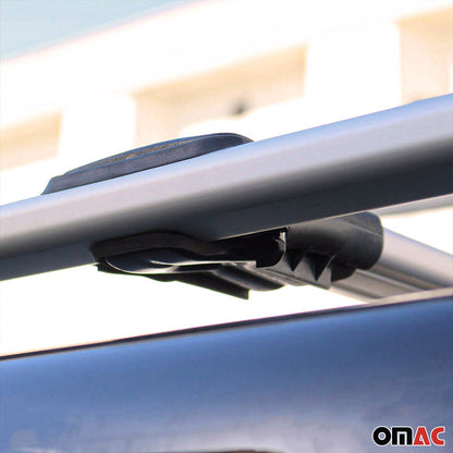 Omac USA Roof Rack Cross Bars Luggage Carrier for SUV – Fits with 2015-2023 Jeep Renegade (2 Pcs, Silver, Aluminum)