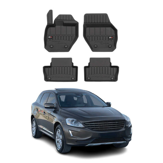 Omac USA Premium Rubber Floor Mats Liners for Cars – Fits with 2010-2017 Volvo XC60 (4 Pcs)