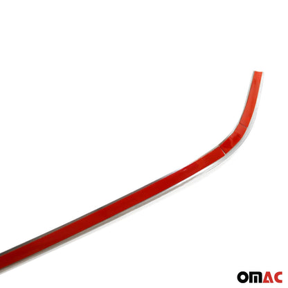 OMAC USA Front Bumper Grill Trim Molding for Cars – Fits 2012–2017 Kia Rio Hatchback (Stainless Steel, Silver, 1Pc)