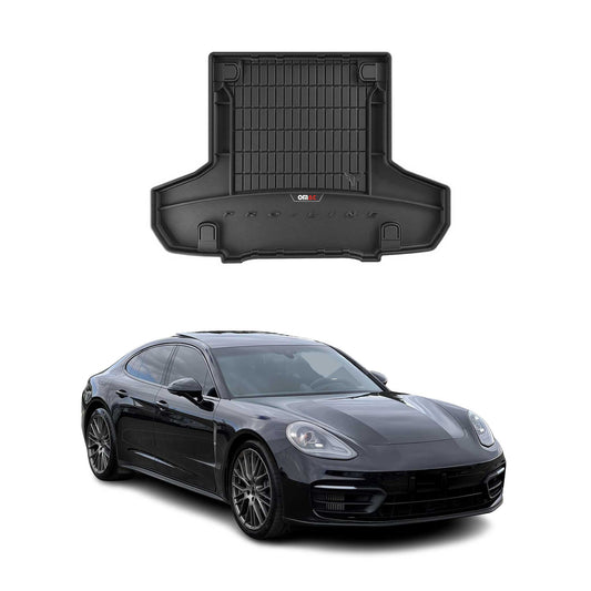 OMAC USA Premium Cargo Liner for Car – Fits 2017-2023 Porsche Panamera – All Weather Heavy Duty TPE Rubber Trunk Mat, Black