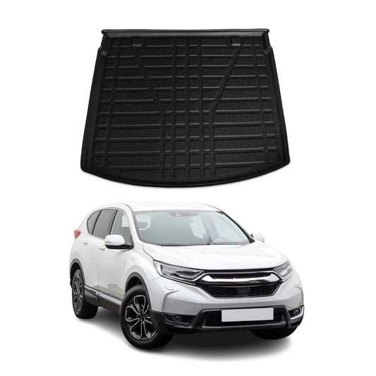 OMAC USA Cargo Liner Trunk Rubber Mat for SUV – Fits with 2017-2022 Honda CR-V – All Weather, Black (1 Pc)