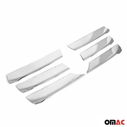 OMAC USA Front Bumper Grill Trim for Vans – Fits 2019–2025 Mercedes Sprinter W907/910 - 6Pcs (Stainless Steel, Chrome)