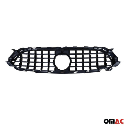 OMAC USA Front Bumper Grille for Mercedes E-Class W213 Sedan 2021-2023 – GT-Style Silver Plastic