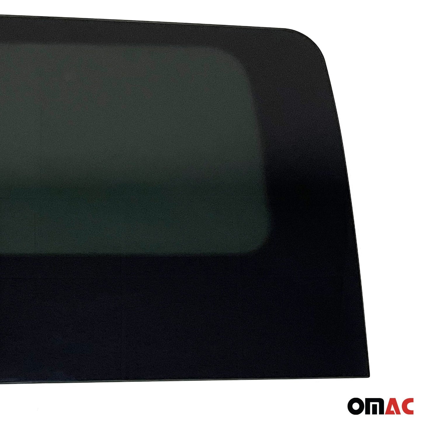 OMAC USA Rear Left Sliding Door Window Glass for Cargo Van – Fits 2010–2013 Ford Transit Connect L1/L2 – Black Tempered Replacement Auto Glass (1 Pc)