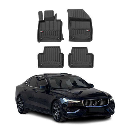 OMAC USA Premium Floor Mats Liners for Cars – Fits 2019-2024 Volvo S60 V60 (Black, 4 Pcs)