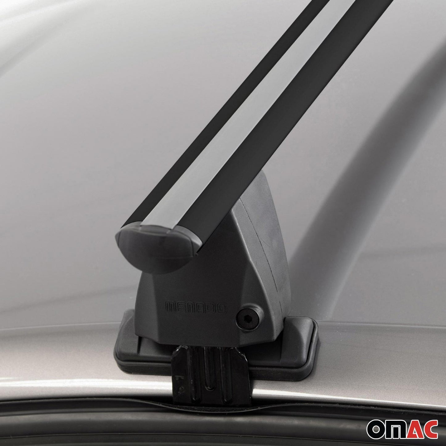 Omac USA Roof Rack Cross Bars Luggage Carrier for Cars – Fits with 2014-2018 Mazda 3 (2 Pcs, Black, Aluminum)