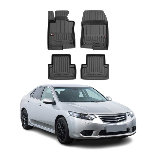 OMAC USA Premium Floor Mats Liners for Cars – Fits 2008-2012 Honda Accord (Black, 4 Pcs)