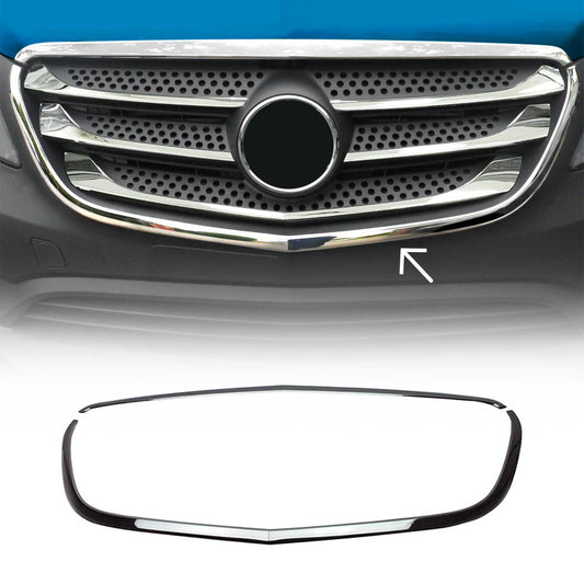 OMAC USA Front Bumper Grill Trim for Mercedes Metris – Fits 2016–2020 – Stainless Steel Chrome Mirror Finish, 2-Pc
