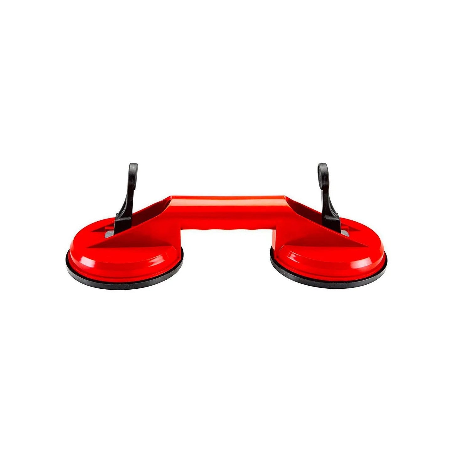 OMAC USA Double Suction Cup Vacuum Lifter – Glass, Granite & Mirror Handle Grip Tool – Heavy-Duty ABS & Rubber, Red (1 Pc)