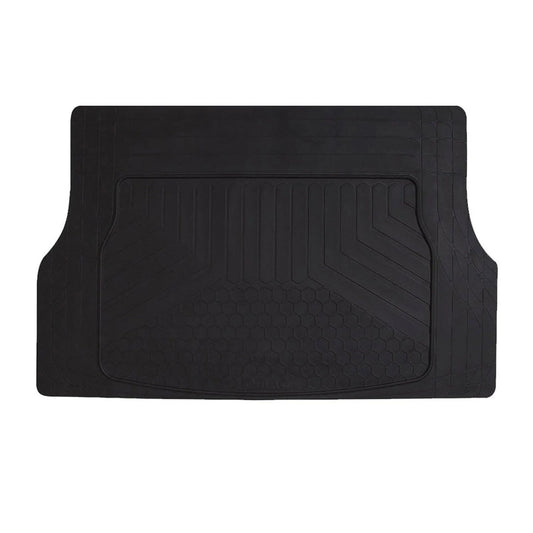 Omac USA Semi-Custom Rubber Cargo Mat Liner for Cars – Fits with 2020-2023 Toyota Yaris (1 Pc, All Weather, Black)
