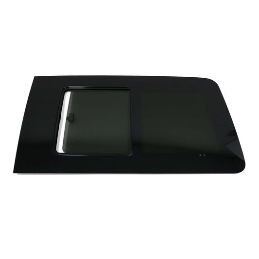 OMAC USA Sliding Window Glass Front Right Side for Vans – Fits 2015–2025 Ford Transit L2 L3 L4 (Tempered, Black, 1Pc)