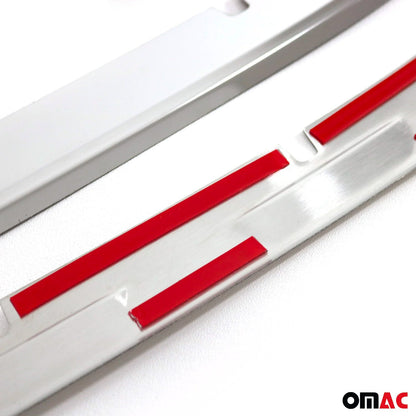 OMAC USA Front Bumper Grill Trim Molding for SUVs – Fits 2022–2024 Volkswagen Tiguan - 4Pcs (Stainless Steel, Chrome)