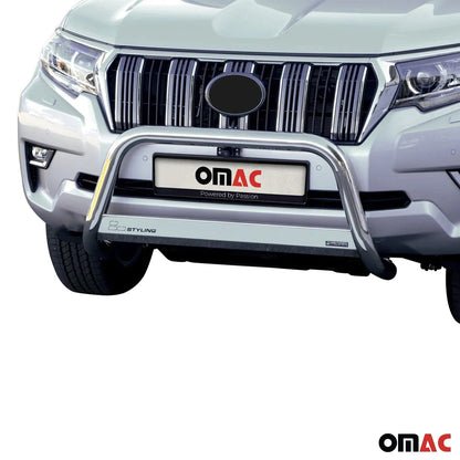 OMAC USA Bull Bar Push Front Bumper Grille for SUVs – Fits 2020–2023 Lexus GX460 (Silver, 1Pc)