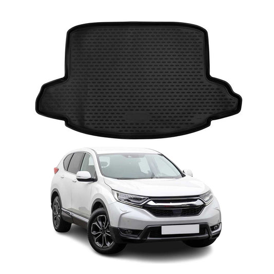 OMAC USA Semi-Custom Fit Cargo Liner Trunk Mat for SUVs – Fits 2017–2022 Honda CR-V Lower Trunk (Black, Waterproof)