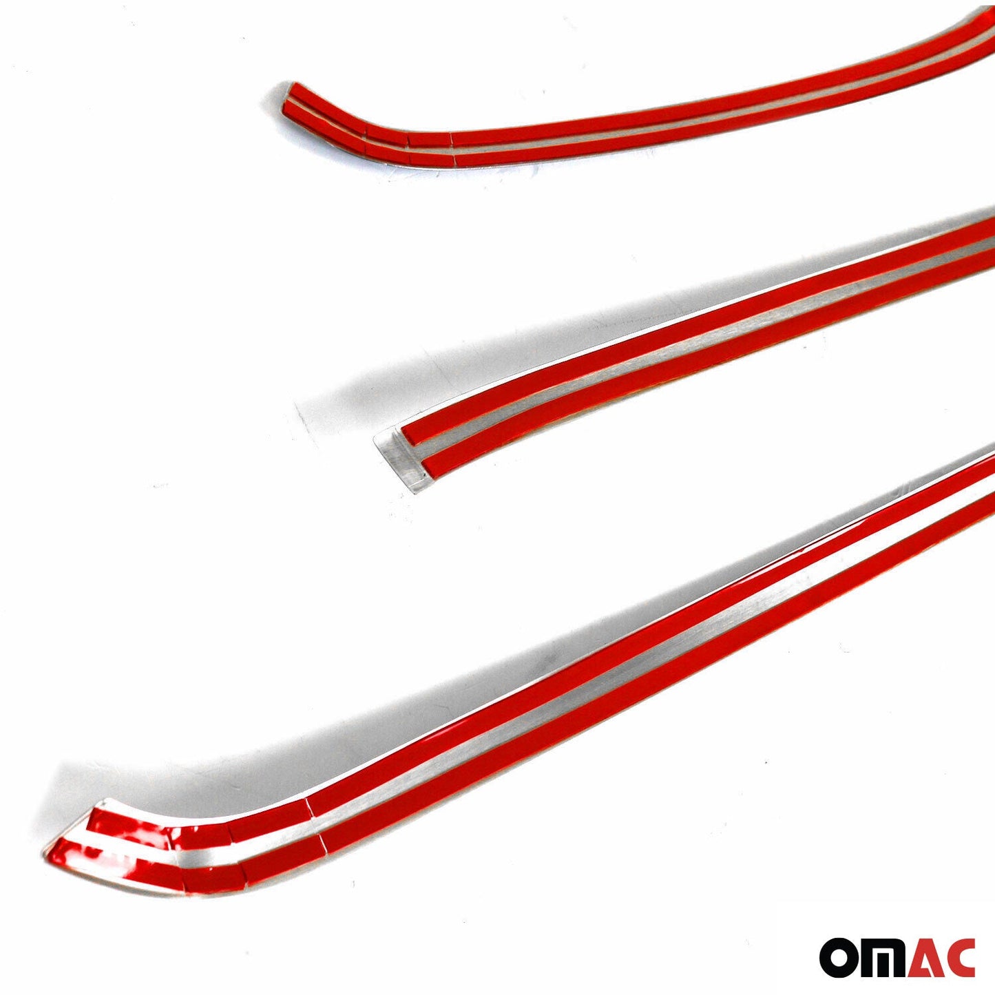 OMAC USA Front Bumper Grill Trim for Van – Fits 2019-2025 Mercedes Sprinter W907/910 – Stainless Steel Dark Chrome, 4 Pcs