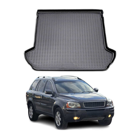 OMAC USA Semi-Custom Fit Cargo Liner Trunk Mat – Fits 2003–2014 Volvo XC90 (Black, Waterproof)