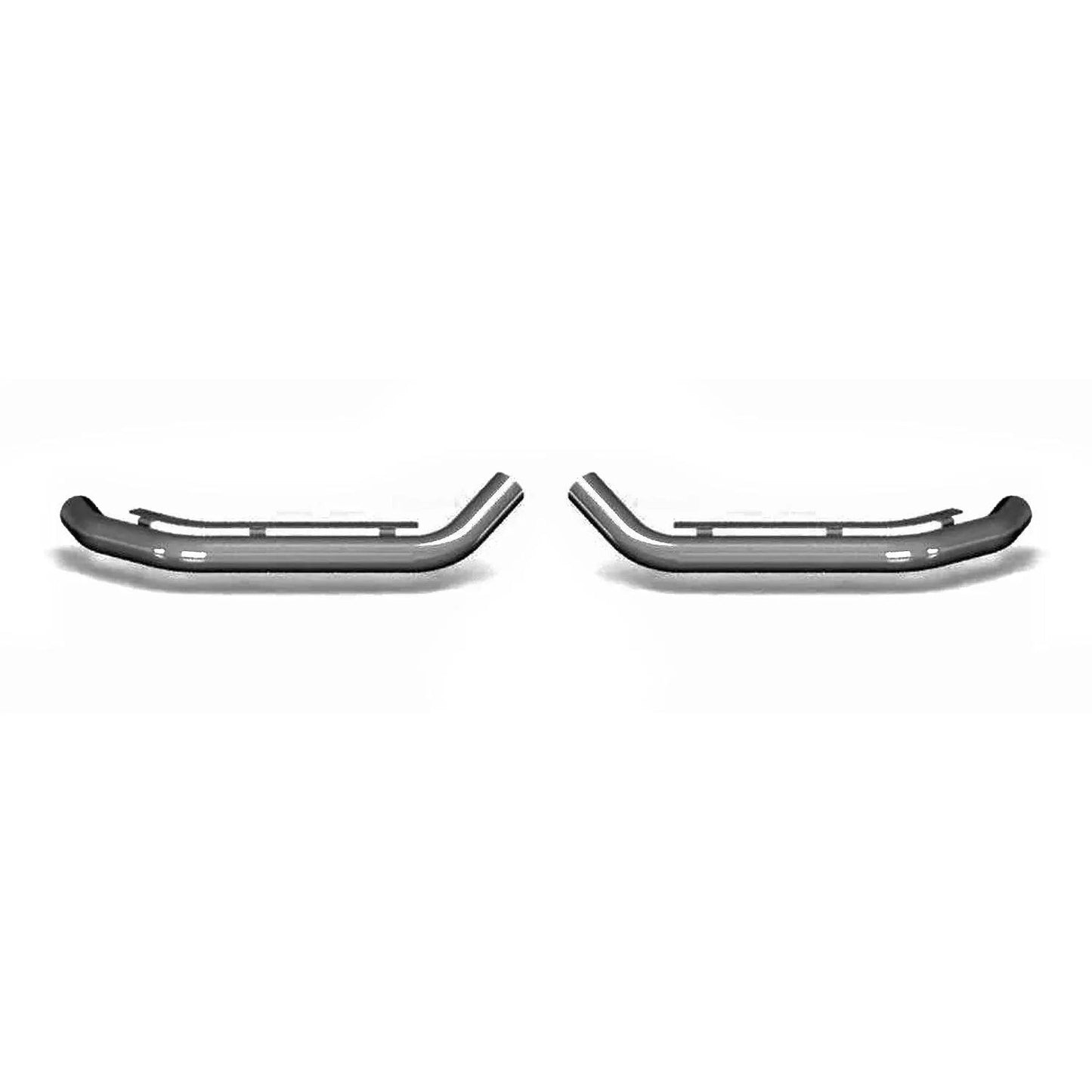 OMAC USA Bull Bar Push Front Bumper Grille for Vans – Fits 2006–2013 Mercedes Sprinter W906 - 2Pcs (Steel, Silver)