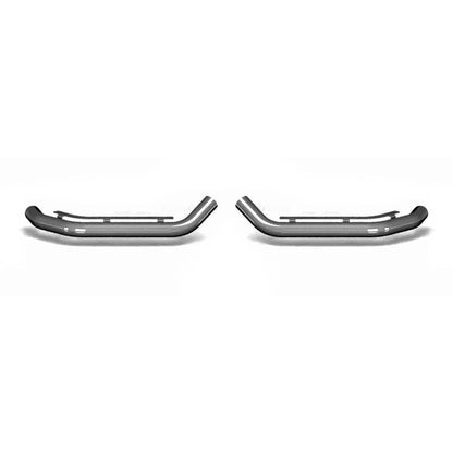 OMAC USA Bull Bar Push Front Bumper Grille for Vans – Fits 2006–2013 Mercedes Sprinter W906 - 2Pcs (Steel, Silver)