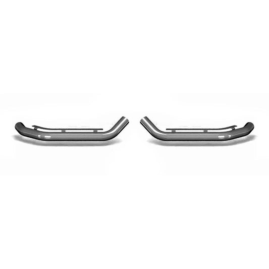 OMAC USA Bull Bar Push Front Bumper Grille for Vans – Fits 2006–2013 Mercedes Sprinter W906 - 2Pcs (Steel, Silver)