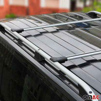 Omac USA Roof Rack Cross Bars Luggage Carrier for SUV – Fits with 2015-2023 Jeep Renegade (2 Pcs, Silver, Aluminum)
