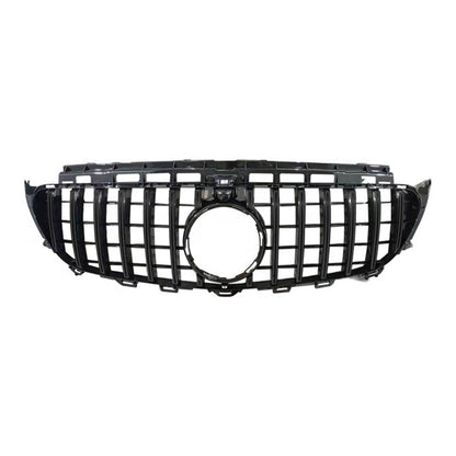 OMAC USA Front Bumper Grille for Mercedes E-Class – Fits 2017–2020 W213 Sedan – GT Style, Black Plastic, 1-Pc