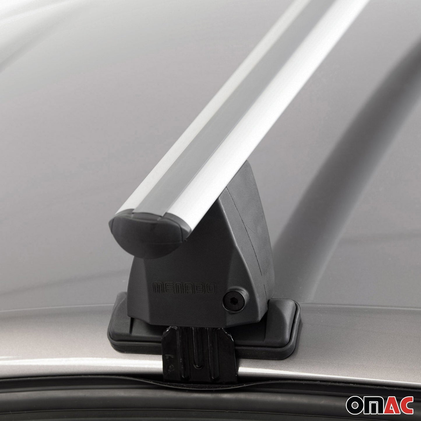 Omac USA Roof Rack Cross Bars Luggage Carrier for Cars – Fits with 2006-2010 VW Jetta A5 (2 Pcs, Silver, Aluminum)