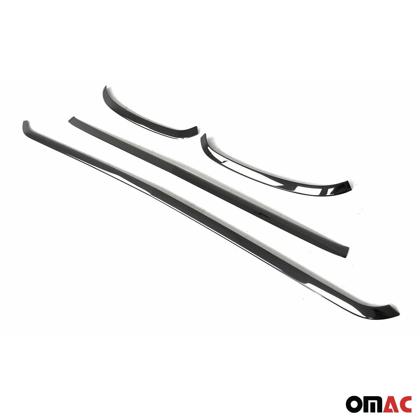 OMAC USA Front Bumper Grill Trim for Van – Fits 2019-2025 Mercedes Sprinter W907/910 – Stainless Steel Dark Chrome, 4 Pcs