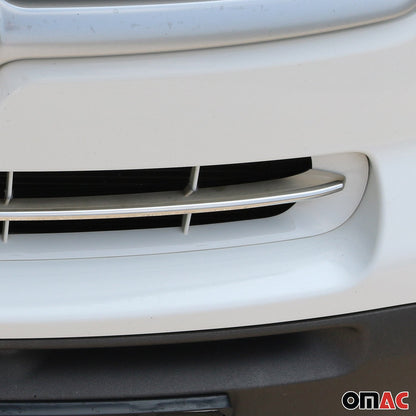 OMAC USA Front Bumper Grill Trim Molding for Cars – Fits 2014–2020 Fiat 500L Popstar - 1Pc (Stainless Steel, Chrome)