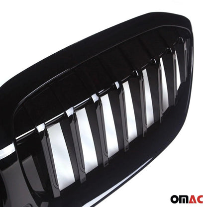 OMAC USA Front Kidney Grille for Cars – Fits 2019–2022 BMW 3 Series G20 Sedan Without 360 Hole (1Pc, Black)