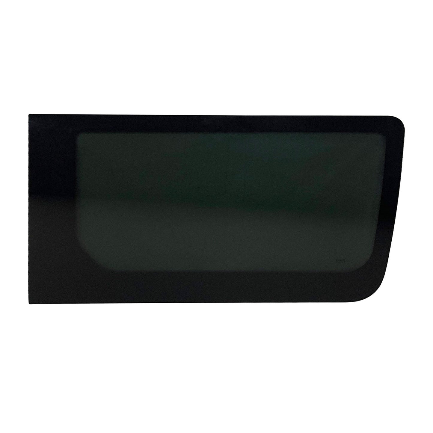OMAC USA Right Side Sliding Door Window Glass for Vans – Fits 2010–2018 Mercedes Sprinter W906 L2/L3/L4 (Tempered, Black, 1Pc)