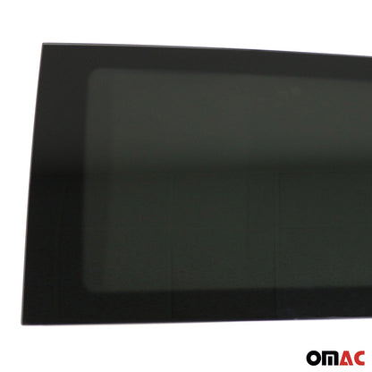 OMAC USA Left Side Rear Window Glass for Cargo Van – Fits 2016–2024 Mercedes Metris L2 MWB – Black Tempered Replacement Auto Glass (1 Pc)