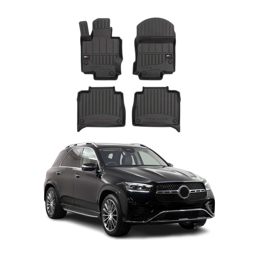 OMAC USA Premium Floor Mats Liners for Cars – Fits 2020-2025 Mercedes GLE Class V167 (Black, 4 Pcs, All Weather Heavy Duty)