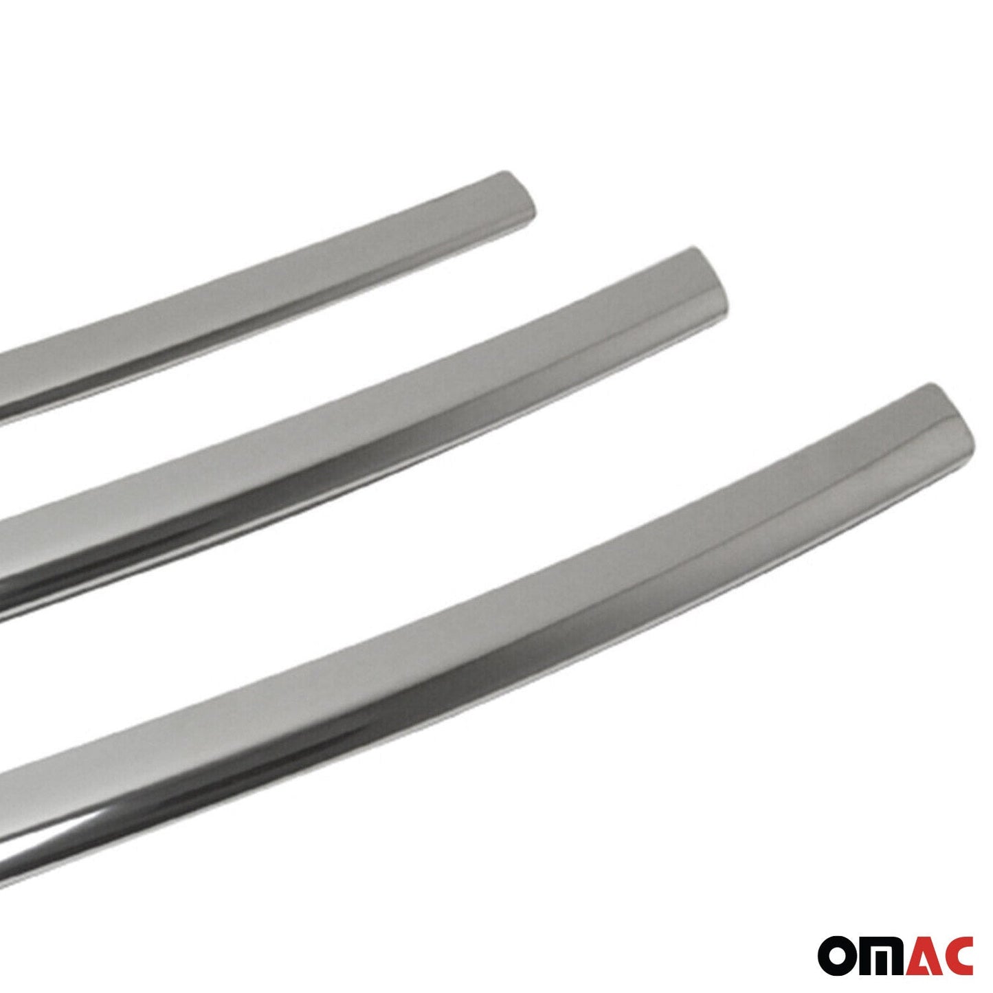 OMAC USA Front Bumper Grill Trim for Hyundai Veloster 2012-2017 (Non-Turbo) – Stainless Steel Chrome Mirror Finish, 3 Pcs