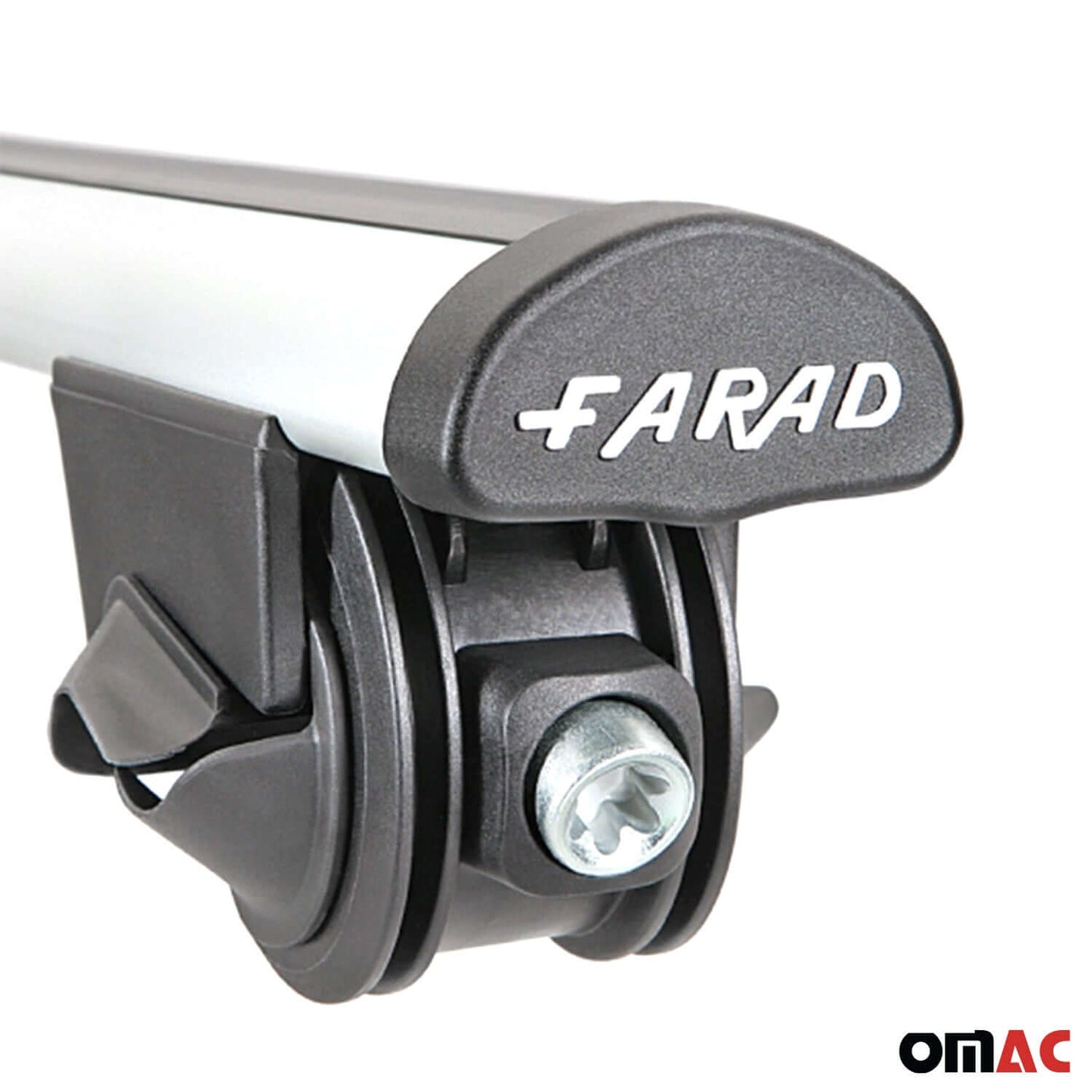 OMAC USA Roof Rack Cross Bars for Car – Fits 2015-2019 Mercedes GLA-Class X156 (Excludes Models Without OEM Fixed Points) – Aluminium Silver (2 Pcs)