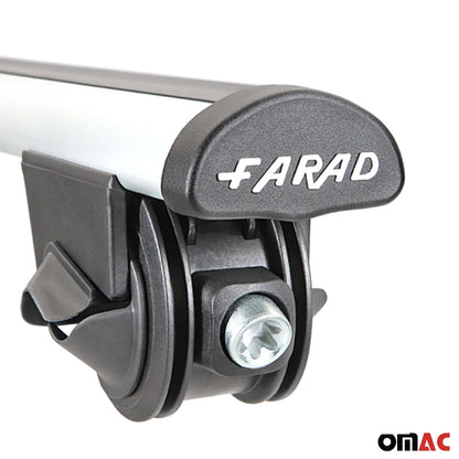 OMAC USA Roof Rack Cross Bars for Car – Fits 2015-2019 Mercedes GLA-Class X156 (Excludes Models Without OEM Fixed Points) – Aluminium Silver (2 Pcs)